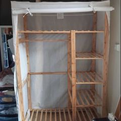 wooden wardrobe