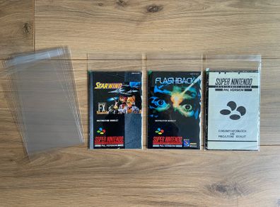 SNES/N64 Manual Protectors / Covers (7)