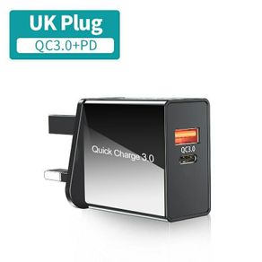 Udyr QC 4.0/3.0 & PD 3.0 USB 2 Ports UK Wall Fast Charger (Brand New/Warranty)