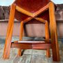 Unique 1950s Mid Century Solid Teak Side Occasional or Small Coffee table Image 10