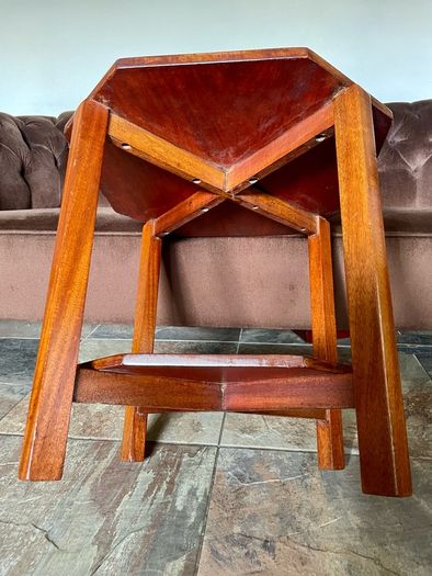 Unique 1950s Mid Century Solid Teak Side Occasional or Small Coffee table