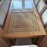 Wills & Gambier oak extending table and 8 chairs. Image 5