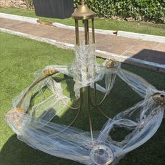 Refurbished Brass Chandelier
