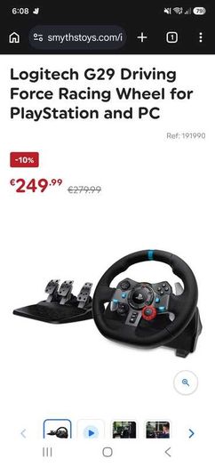 Logitech G29 steering wheel package