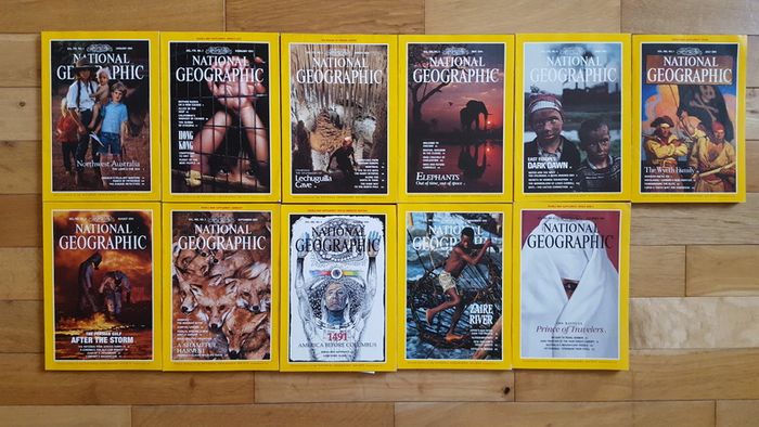 National Geographic magazines x 400 from early 20th century to 2009