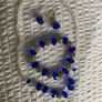 Glittery Beaded Necklace, Bracelet and Earrings Set Image 2