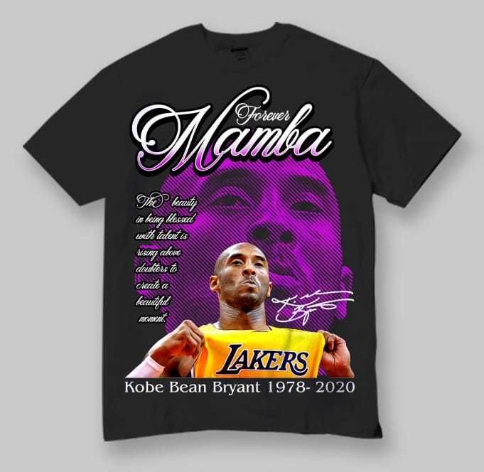 Kobe Bryant t-shirts black mamba t-shirts