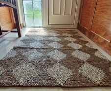 Hand made natural Seagrass rug 180x120