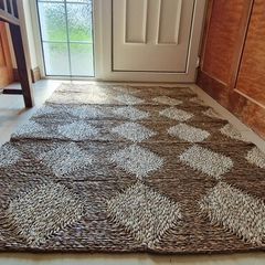 Hand made natural Seagrass rug 180x120
