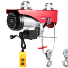 800Kg 1500Lbs Electric Hoist Winch Wire Lifting Engine Crane Lift Jack W/ Remote Control Garage Auto Shop Overhead Lift Winch