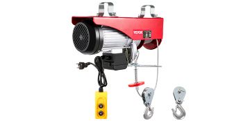 800Kg 1500Lbs Electric Hoist Winch Wire Lifting Engine Crane Lift Jack W/ Remote Control Garage Auto Shop Overhead Lift Winch
