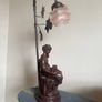 Vintage Art Nouveau Style Figural Table Lamp Image 2