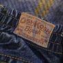 Vintage Y2K OshKosh Dark Wash Tartan Patch Jeans 18 Months Image 7