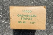 Box of 10k Galvanized staples