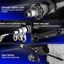 Fishing Rod and Reel Combos Set of 2, Carbon Fiber Fishing Rod Reel Combo, Telescopic Fishing Rod and Spinning Reel Combo Set with Carrier Bag for Freshwater Saltwater Kit Fishing Gifts for Men Women Image 3