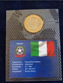 ERROR 1997 collector coin Italy Bimetallic sealed | 1000 lire