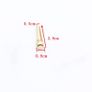 Guitar bridge pins set of 6 brass bridgepins Image 2