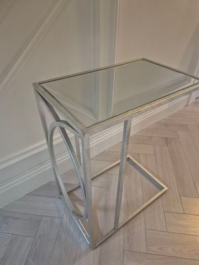 Silver side table