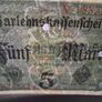 Germany. Darlehnskassenschein 5 Mark (1.8.1917) Super Condition! Image 3