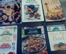 6 Cookery Books.