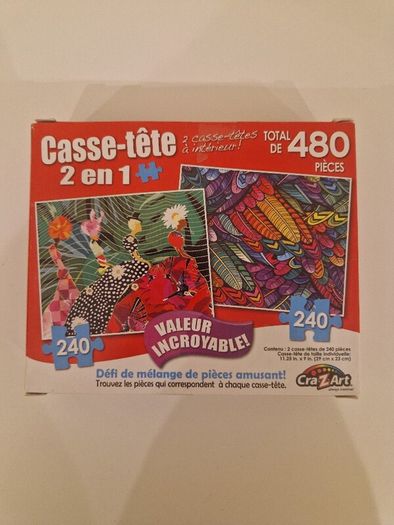 New 240 piece puzzle x 2