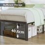 King Size Bed Frame 5ft With Rounded Corner Legs Image 6