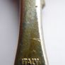Vintage Brown Enamel Cross . Italian St Benedict Cross Charm. -2,5" Image 7