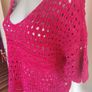 Brand New crochet pink/gold G21 George V-neck top size UK12/14 EU40/42 Postage included Image 3