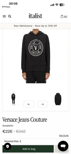 Versace hoodie