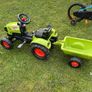 Garden Ride on Tractor and trailer Claas made in France Image 3