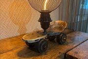 Vintage roller skate lamp