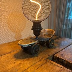 Vintage roller skate lamp