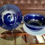 Vintage Fiestaware Cobalt Blue Covered Casserole Dish Homer Laughlin HLC with Lid USA Oven to Table Image 4