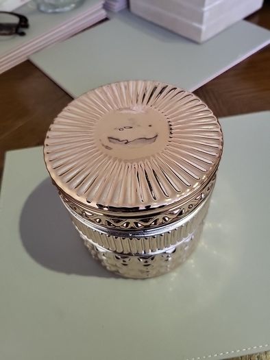 Glass candle jar