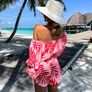 Pink-red Jumpsuit Xs-m Image 2