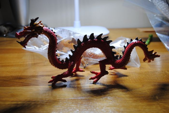 Red Chinese Dragon. Action Figure