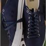 Hugo Boss Navy Blue Canvas Trainers Image 2