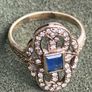 Ring Gold Sapphire Diamond Ring Image 9