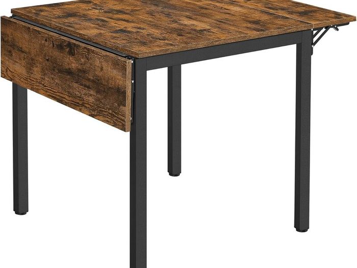 Folding Dining Table with Drop Leaf Sides