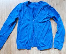 Blue Cardigan.  Age 10-11