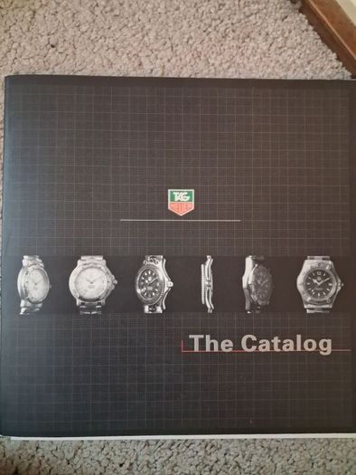 Pair of vintage Tag Heuer catalogs