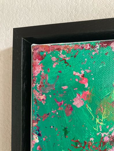 Framed Original Floral Painting Abstract Art Framed  Contemporary Art Painting  Original Gift