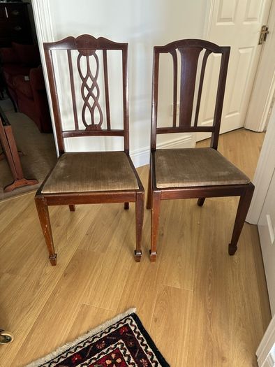 2 Mahogany Chairs