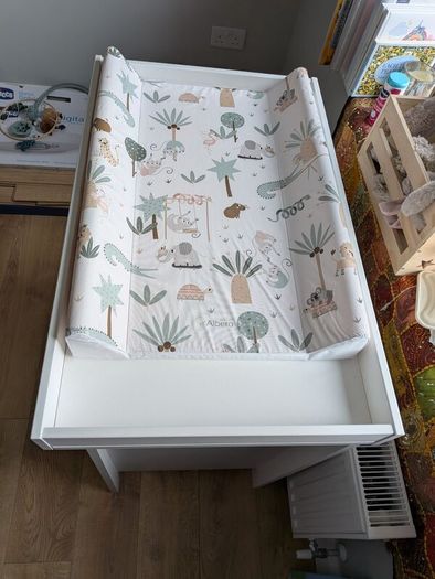 CuddleCo Clara  - 3 Drawer- Changing Unit - White