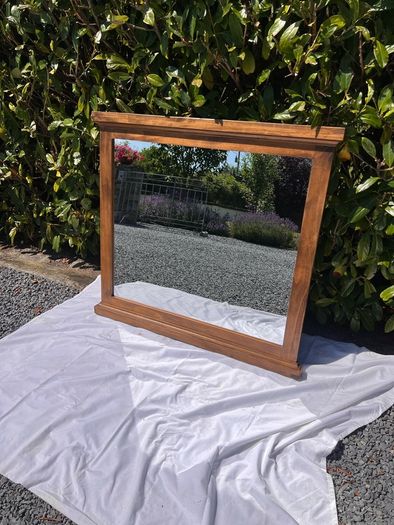 Wooden mirror