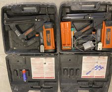 2x Ramset TrakFast TF1100 Cordless Nail Guns in Cases with Chargers