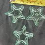 Set of 3 beautiful 5-point star-shaped glass dishes / candle holders Image 3