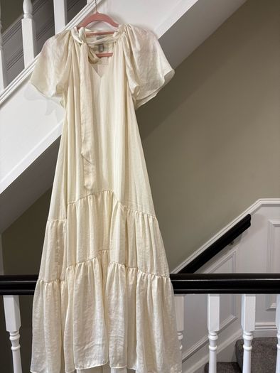 h&m tiered dress