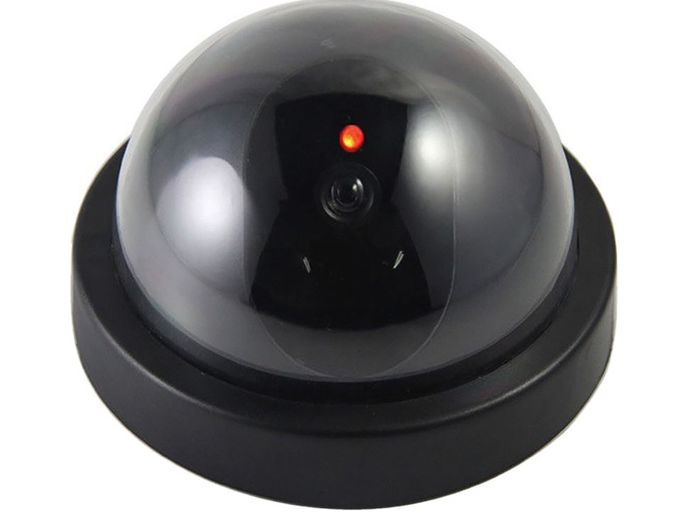 New Realistic Dummy Fake Security Camera Surveillance Indoor CCTV Red LED #1241