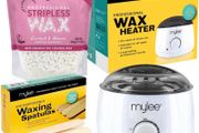 Professional Waxing Kit with Wax Heater, Hard Wax Beads 500g, Spatulas - Stripless Depilatory Waxing Pellets Solid Film Beans No Strip Needed MULTIPLE SCENTS AVAILABLE, SEE PHOTOS (FREE POSTAGE)